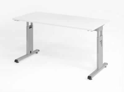 Beitelltisch O14 weiss silber